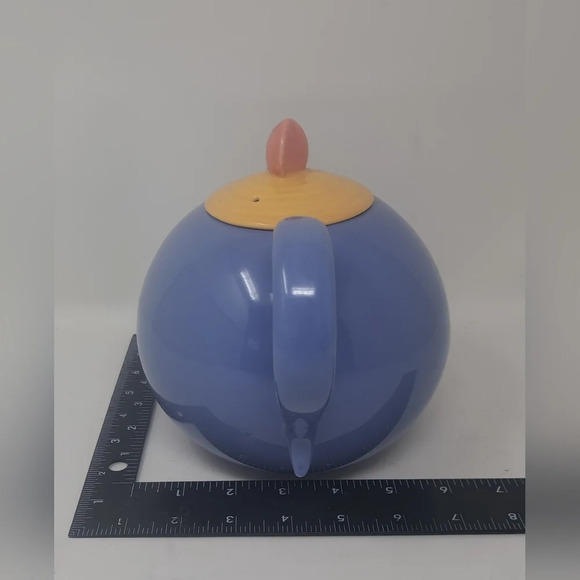 Lindt Stymeist Teapot Kitchen Coffee Colorways Blue Oval Japan Vintage 80s 90s - Picture 8 of 10